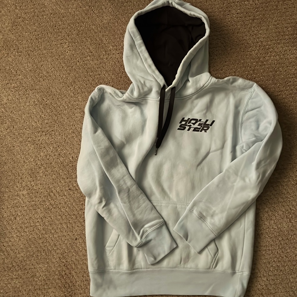 Light blue Hollister hoodie